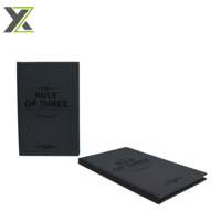 Carnet de notes vierge relié par fil, couverture rigide format A5, design personnalisé imprimé