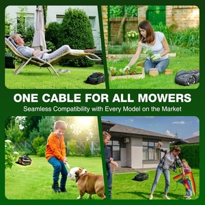 Fil de délimitation universel pour tondeuse à gazon, contient 50x piquets de fixation + 10x connecteurs de fil + 9x lames en titane, fil pour tondeuse robotisée - Product Image 5