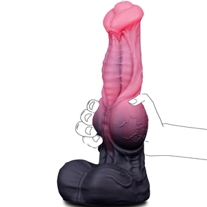 Realistischer Weicher Pferde-Dildo Alien-Monster Fantasy-Tier Großer Geknoteter Analdildo mit Saugnapf G-Punkt Butt <span class=keywords><strong>Plug</strong></span> Wasserdicht für Erwachsene - Product Image 1