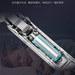 Charnière de meuble Unihopper à couverture intégrale en acier inoxydable à fermeture amortie pour portes d'armoires - Product Image 1