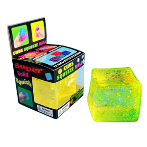 Jouet Squishy Éducatif Antistress en TPR Texture Glacée, Carré Holographique Pailleté, en Maltose, de la marque Needoh - Product Image 3