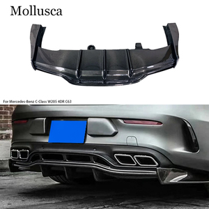 สำหรับ C-Class W205 4 ประตู C63 สไตล์ PSM คาร์บอนไฟเบอร์ ลิ้นกันชนหลัง ดิฟฟิวเซอร์หลัง ปี 2015-2021 - Product Image 1