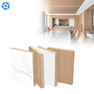 MFC 1220x2440 de grade E0/E1 Décorations de panneaux de meubles recouverts de mélamine Papier de placage Feuille de panneau mural en bois - Product Image 1