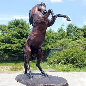 Estatua de caballo al aire libre Leonardo <span class=keywords><strong>Da</strong></span> <span class=keywords><strong>Vinci</strong></span>, escultura de Caballo de bronce, animal - Product Image 4