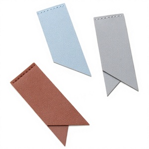 Small Long Strip Easy Carry Book Reading Marker PU Leather Bookmark for Promotions Page Corner Reading Bookmarks