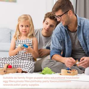 Juego de 24 Marionetas de Dedo de Peluche Suave, Mini Figuras de Peluche Surtidas para Niños Pequeños - Product Image 6