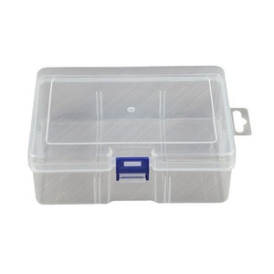 Plastic Storage <b>Box</b> Six Compartment Rectangular Covered Jewelry Toy Parts Desktop Cable Organizer Transparent With Lid - Product Image 5