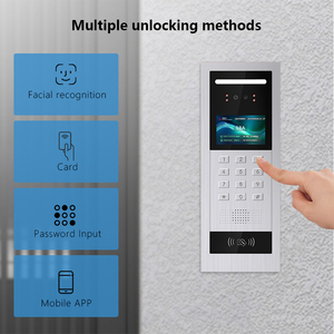 Thông minh video Cửa Điện thoại liên lạc hệ thống với Nhận dạng khuôn mặt Hands-free kim loại cửa syed Tương thích với tuya App - Product Image 4