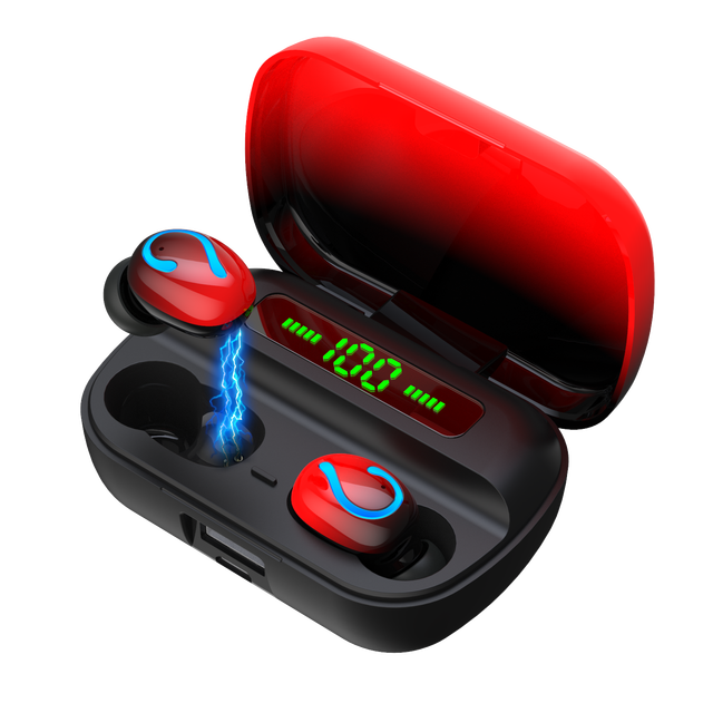 2023 TWS Wireless for 5.3 Earbuds IPX-5 Waterproof LED Touch Control Low Latency In-Ear Handsfree Sports Gaming Earphone