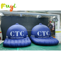 Exposición Publicidad Sombreros inflables Gigante Inflable Gorras con visera Modelo Globo Sombrero de vaquero inflable