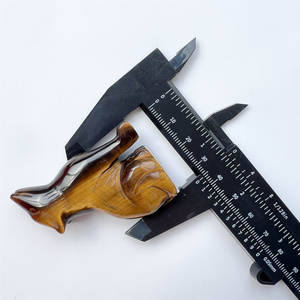 Sculptures en cristal naturel Quartz <span class=keywords><strong>loup</strong></span> pierre de sang jaune oeil de tigre améthyste animaux décoration de <span class=keywords><strong>la</strong></span> maison - Product Image 5