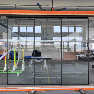 Fabricant de systèmes de portes coulissantes en verre OEM/ODM, cloison <span class=keywords><strong>coulissante</strong></span> en verre sur mesure, <span class=keywords><strong>prix</strong></span> d'usine, porte en verre intérieure - Product Image 2