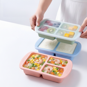 OEM ODM 3 <b>Compartment</b> Leak-Proof Wheat Straw <b>Lunch</b> <b>Box</b> Adult Food Storage Container School Children Utensils - Product Image 1