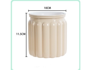 Pot de fleurs de plante verte hydroponique de personne paresseuse auto-absorbée créative plastique transparent petit jardin/article de décoration pour la maison - Product Image 4