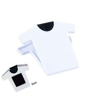Porte-mémos T-shirt de marque pour salons professionnels et événements, clip magnétique personnalisé avec logo pour promotion commerciale