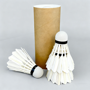 Перерабатываемые высококачественные почтовые тубусы из крафт-бумаги на заказ для упаковки бадминтонных мячей с крышкой - Product Image 3