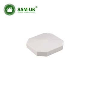 ホワイト3レールプラスチックフィールドフェンス5 "フェンスポストと八角形フェンスポストキャップ付き - Product Image 1
