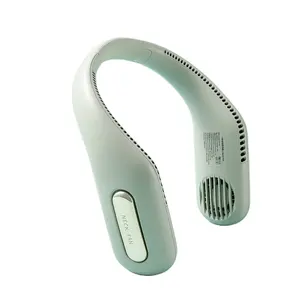 2021new style High Quality Cheap Price LED Hand Free Lazy Neck Fan Portable Rechargeable Hanging Mini Neck Cooler Fan