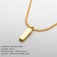 EManco Ketting Gladde Rechthoekige Verguldde Cubaanse Ketting Kerst Valentijn Gelegenheid Charme Sieraden Cadeau
