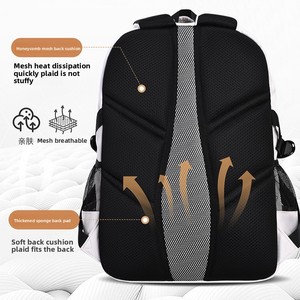 Wholesale New Student Bag Solid Color Double <b>Laptop</b> <b>Backpack</b> Large Capacity Lightweight Design Waterproof for School - Product Image 3