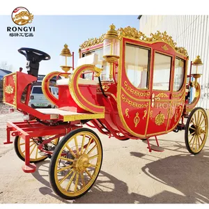 2024 event banquet carriage professional production carriage factory outdoors/Wholesale Cheap Price New Design Golden Sculpture