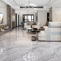 Carreaux de marbre italiens en porcelaine légère émaillée, carreaux de sol et de mur en marbre brillant rustique 750X1500 mm