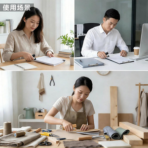 Bamboo Staple-Free Stapler Mini Wooden 100 <b>Stitches</b> Office Study Binding Tool Business <b>Gift</b> - Product Image 1