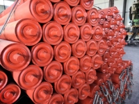 Rouleau de support en acier robuste SANS 1313 Standard pour l'exploitation minière sud-africaine, pour le transport de minerai d'or et de platine