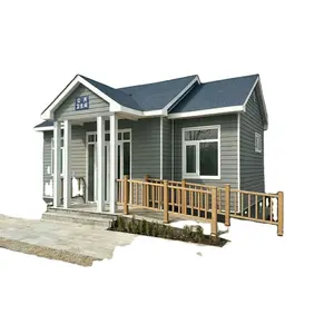 High quality light gauge steel frame house building prefabricated cabin tiny house luxury villa for sale