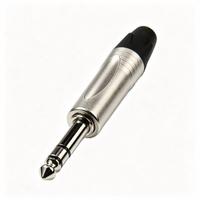 Steker Audio TRS OEM 6.35mm 1/4 Inch Berlapis Nikel 8 Warna untuk Headphone Mixer Amplifier Instrumen Perakitan Kabel Studio SINGO