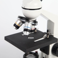 School Laboratory Monocular Biological Microscope 640X Student Education Instruments Single-layer Interlocking Platform