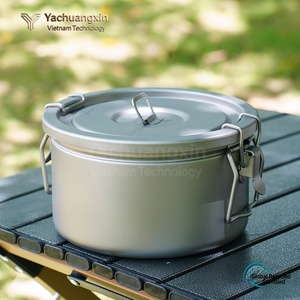 Casserole à micro-pression en titane pur pour l'extérieur avec pot intérieur d'une capacité de 2,0 à 3,0 L pour le camping et la cuisine légère - Product Image 5
