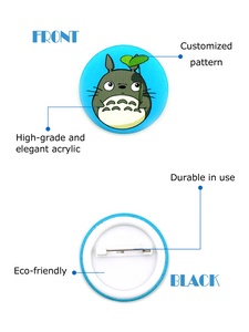 Alfileres redondos de hojalata de alta calidad, insignias de seguridad de identificación, alfileres de botón personalizados, regalos grandes, venta al por mayor - Product Image 6