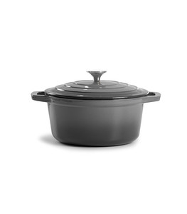 Juegos de cazuela de Horno Holandés de esmalte de hierro fundido de alta calidad, utensilios de cocina, olla y sartén de esmalte de hierro fundido gris, servicios personalizados - Product Image 3