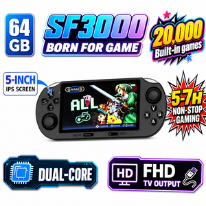 เครื่องเล่นเกมพกพา SF3000 คอนโซลเกมพกพา เครื่องเล่นเกมย้อนยุค คอนโซลวิดีโอเกมพกพา - Product Image 1