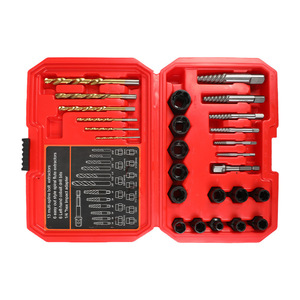 Juego de Extractores de Tornillos y Tuercas de 26 Piezas, Espiral, Métrico, Acero con Alto Contenido de Carbono, Estilo Inglés, Tamaño de Accionamiento de 0.25 Pulgadas, Kit de Herramientas para Reparaciones del Hogar - Product Image 3