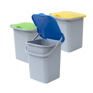 Contenedor de Reciclaje Rectangular Belli E Forti de 18 Litros, PP con Tapa, para Clasificación de Residuos de Cocina en Interiores - Product Image 3