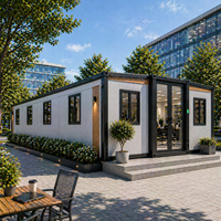 Maison Conteneur Préfabriquée Extensible de Luxe Moderne 20 pieds, Mobile, Modulaire, Pliable, Mini-Maison 2-4 Chambres, Cuisine Prête, Vente Flash