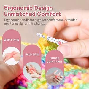 Lot de 14 aiguilles à crochet en caoutchouc 2.25mm(B)-10mm(<span class=keywords><strong>N</strong></span>) - Product Image 5