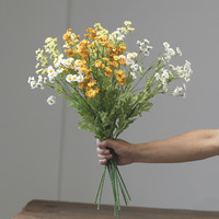 Bunga Chamomile Sutra Kuning 30 Tangkai Grosir, Bunga Daisy Kecil Buatan untuk Rangkaian Bunga, Dekorasi Rumah, Pernikahan, dan Acara