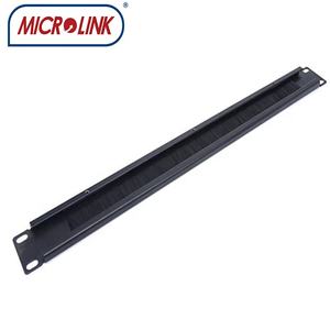 1U 2U Tipo de cepillo Gestión de cables en blanco 19 "Rack Gabinete Accesorios cepillo placa Organizador de cables Cepillo Panel de <span class=keywords><strong>marea</strong></span> - Product Image 2