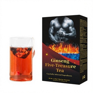 ชาสมุนไพรโสมห้าสมบัติในถุงพีระมิด ผสมมาคา โกจิเบอร์รี่ มัลเบอร์รี่ เกรดอาหาร รับผลิตแบบ OEM - Product Image 5