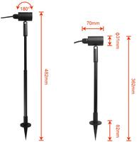 Lampadaire LED pour allée, 3W DC 12V, éclairage de chemin à basse tension, extérieur, étanche, poteau télescopique pour éclairage de jardin