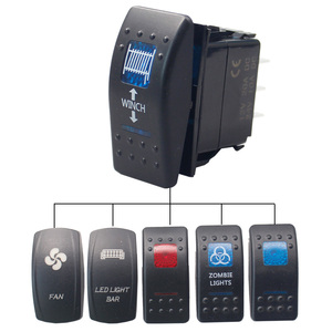 12V 24V carling biểu tượng tùy chỉnh dpdt tự động Thuyền biển LED không thấm nước Rocker chuyển đổi - Product Image 5