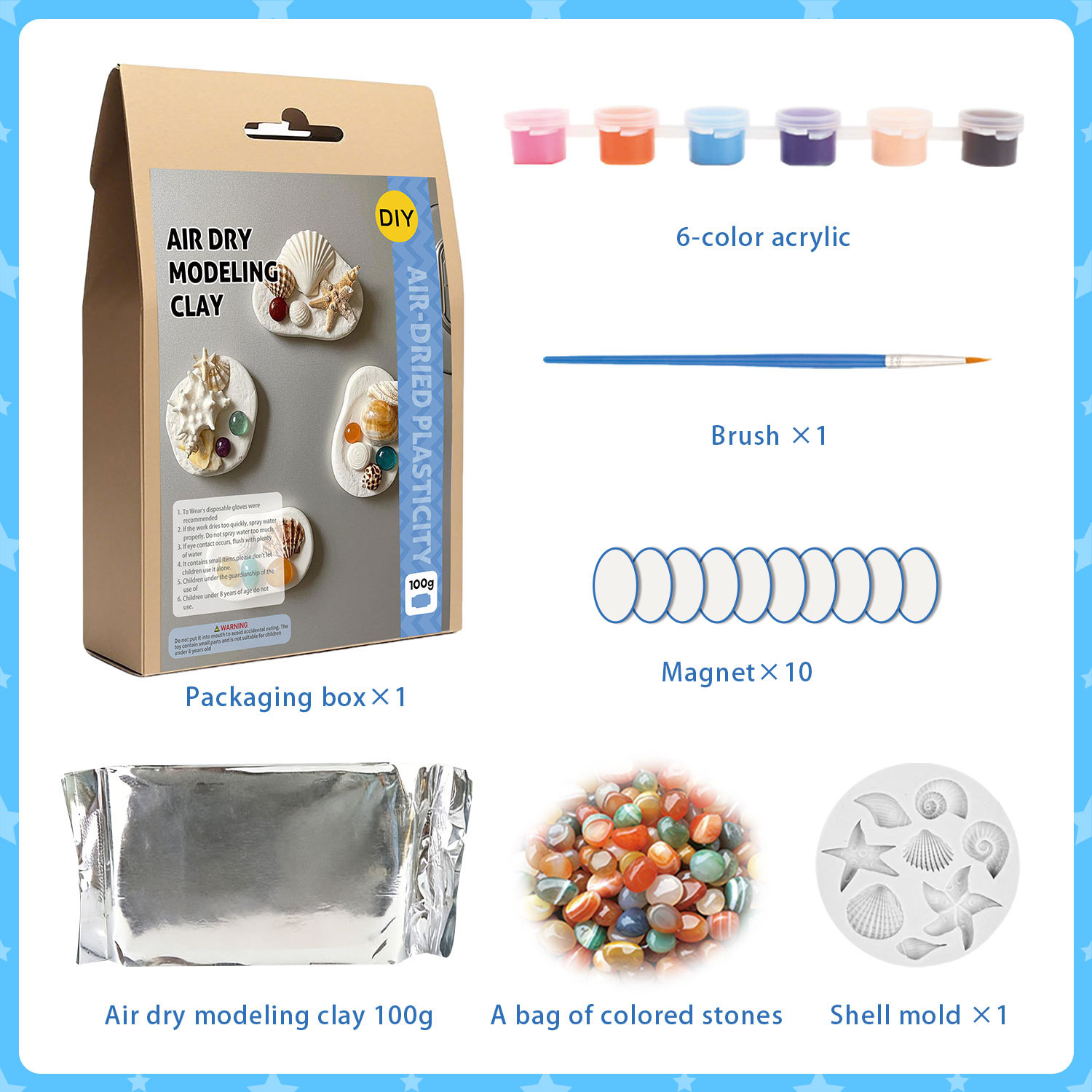 Air-Dried Clay DIY Kit Style 5