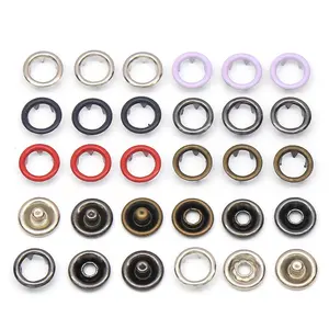 Custom Enamel Coated DTM Color 7.2MM 8.2MM 9.0MM 9.2MM 9.5MM 9.6MM 10MM 10.5MM 11MM 15MM 20MM 21MM Metal Ring Prong Snap Button