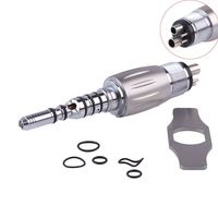 Coupleur de raccord rapide dentaire Adaptateur de pièce à main à fibre optique LED 2/4/6 trous adaptés aux outils à main de dentisterie à grande vitesse
