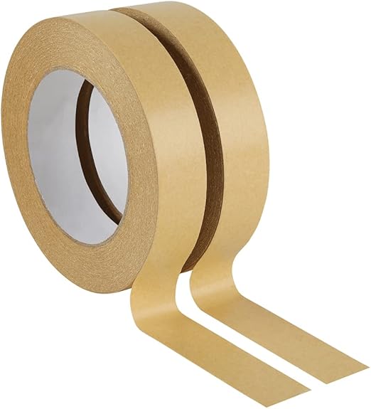 Writable Kraft Paper Tape Self Adhesive Eco Packing Tape Recyclable for Carton Sealing & Box Labeling