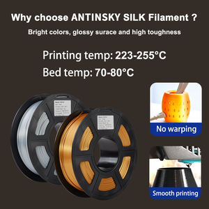 Filamento ANTINSKY PETG SILK para Impresora 3D, 1.75mm, 1KG, Colores Brillantes, Alta Resistencia, Superficie Brillante - Product Image 4