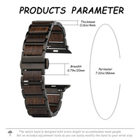 Venta al por Mayor de Correas de Reloj Personalizadas con Logotipo, Modernas y Antiguas, de Acero Inoxidable y Madera para Iwatch